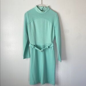 Vintage Handmade Mint Green Women's Dress Mad Men 50s/ 60/
